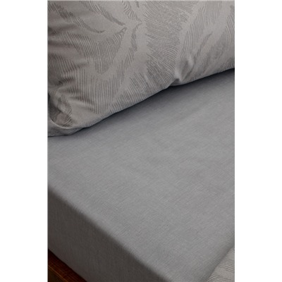 Coyan King Size %100 Pamuk Ranforce Baskılı Nevresim Takımı - Gri
