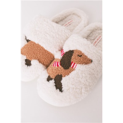 Zapatillas casa borreguito perrito