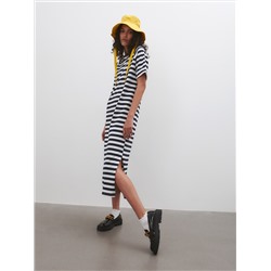 Gestreiftes Kleid aus Baumwolle