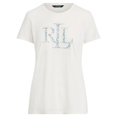 LAUREN Logo Cotton-Blend Tee