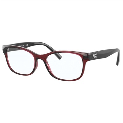 ARMANI EXCHANGE Women's Red Rectangular Opticals