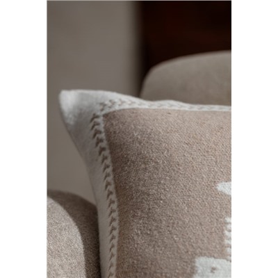 Flore Kırlent Kılıfı - Ekru/Bej - 45x45 cm