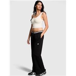 Ivy Fleece Split-Hem Flare Sweatpants