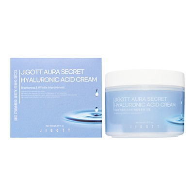 Jigott  Aura Secret Hyaluronic Acid Cream Увлажняющий крем для лица с гиалуроновой кислотой  150мл