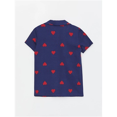 LC Waikiki Gömlek Yaka Desenli Kısa Kollu Kadın Pijama Takımı, LCW DREAM                                            
                                            Gömlek Yaka Desenli Kısa Kollu Kadın Pijama Takımı