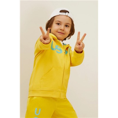 Erkek Çocuk Sarı Basic Sweatshirt