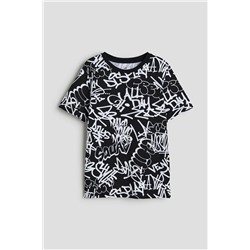 Baumwoll-T-Shirt mit Print
