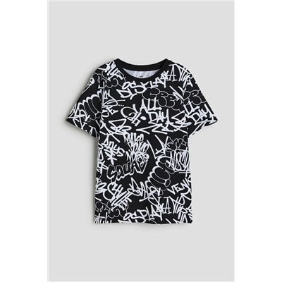 Baumwoll-T-Shirt mit Print