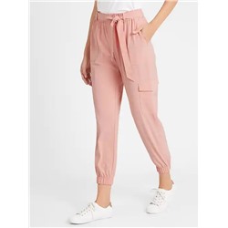 Tie-Waist Cargo Jogger