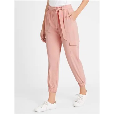 Tie-Waist Cargo Jogger