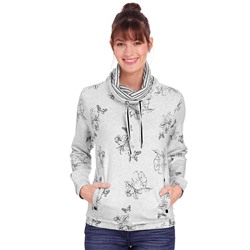 Damen Sweatshirt mit Schalkragen