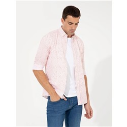Kiremit Slim Fit Uzun Kollu Gömlek