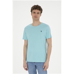 Erkek Regular Fit Bisiklet Yaka Mint Basic Tişört
