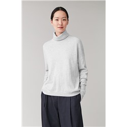 ROLL-NECK CASHMERE JUMPER