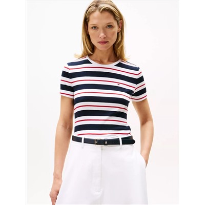 Stripe Crewneck T-Shirt