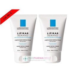 La Roche Posay Lipikar Xerand Crème Mains Réparatrice 2x50mlLot  × 2