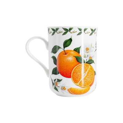 Кружка, 300 мл, фарфор F, белая, Апельсин, Orchard Fruits, 55513