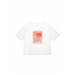 Camiseta boxy 100% algodón blanco