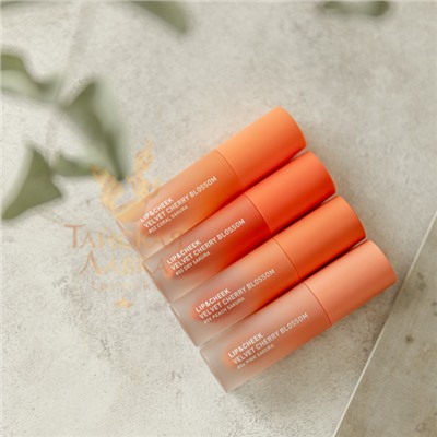 ТИНТ ДЛЯ ГУБ И ЩЕК МАТОВЫЙ «VELVET CHERRY BLOSSOM» (№05 PEACH SAKURA) BABY BRIGHT