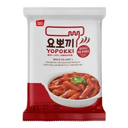YOPPOKI Hot&amp;Spicy Topokki rice cake Токпокки рисовые палочки с остро-пряным соусом 240г