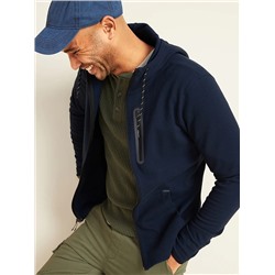 Dynamic Fleece Pique Zip Hoodie for Men