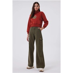 Lee Cooper Sandy Kadın Dokuma Pantolon Haki 241 LCF 121019