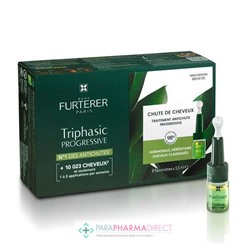 Furterer Triphasic Progressive Chute de Cheveux Traitement Antichute Progressive 8 x 5,5ml