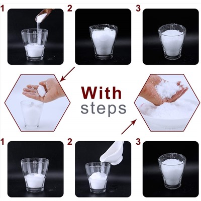 Bigib Make 2 Gallons Fake Instant Snow Powder for Slime Supplies Cloud Slime Charms