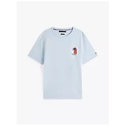 Palm Tree Logo Slub Cotton T-Shirt