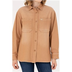 Kadın Camel Jean Gömlek