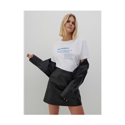 Baumwoll-T-Shirt mit Aufschrift