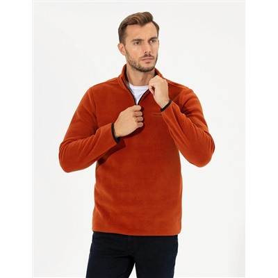 Kiremit Regular Fit Polar Sweatshirt