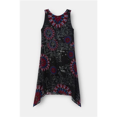 Vestido asimétrico viscosa