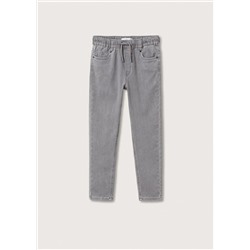 Jeans cintura elástica cordón -  Niño | MANGO OUTLET España