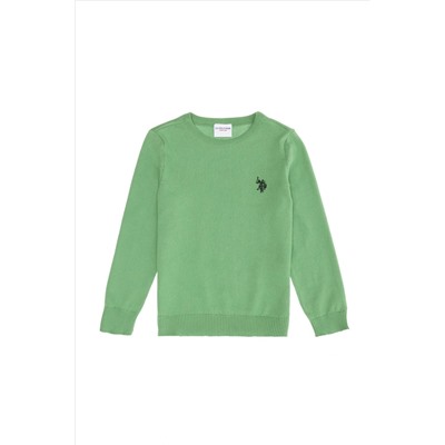 Kız Çocuk Mint Basic Kazak