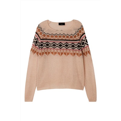 Jersey Beige y negro