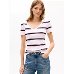 V-Neck Stripe Favorite T-Shirt