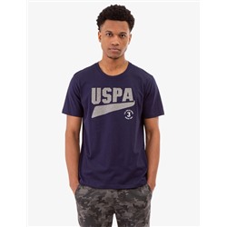 CONTRAST HEATHER USPA GRAPHIC T-SHIRT