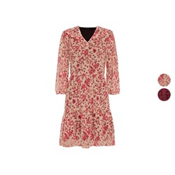 ESMARA® Kleid Damen Chiffon, tailliert geschnitten