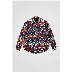 Sobrecamisa acolchada estampada