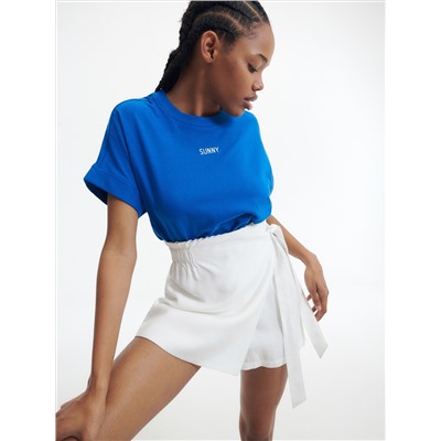 Shorts mit Bindedetail