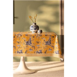 Nora Pvc Masa Örtüsü - Sarı/Mavi - 140x140 cm