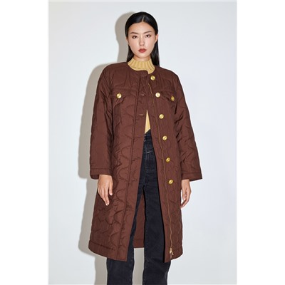 Anorak largo Marrón