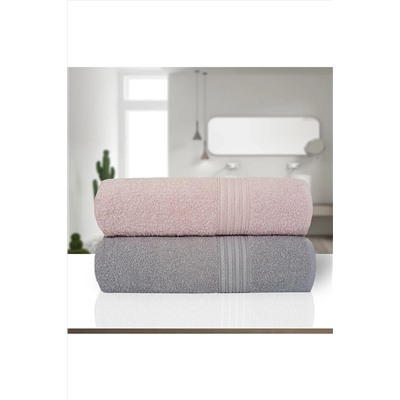HOME MOD STORE 90x150cm Mega Büyük Boy %100 Pamuk 2 Adet Banyo Havlusu Ultra Yumuşak Çeyizlik bys1