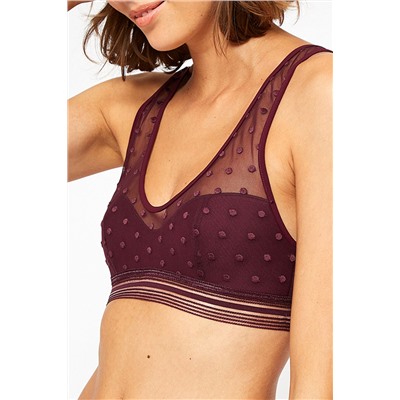 Bralette Unknown Burdeos granate