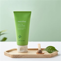 ★SALE★ Green Tea Sleeping Pack, Интенсивно увлажняющая ночная маска на основе натурального экстракта семян зеленого чая