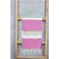 Cozy Nest, %100 Pamuk Elmas Desenli Peştamal Banyo ve Plaj Havlusu 90x180 cm