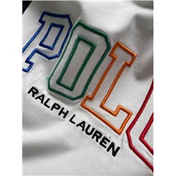 Детская хлопковая футболка с вышитым логотипом бренда Pol*o Ralp*h Laure*n