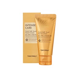 TONYMOLY INTENSE CARE Gold 24K Snail Hand Cream Крем для рук с муцином улитки и коллоидным золотом 60мл