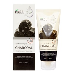 Ekel Peeling Gel Charcoal Гель для лица с экстрактом древесного угля 100мл
